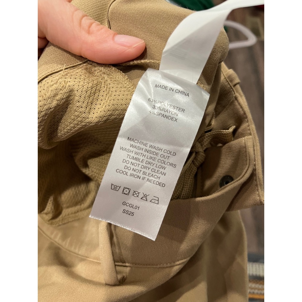 Quince Ultra-Stretch 24/7 Khaki Tan Chino Pants Size 34x30 Career Business - Picture 6 of 6